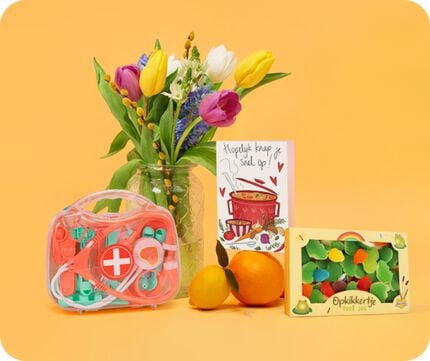Verhscillende cadeaus om te versturen als iemand ziek is