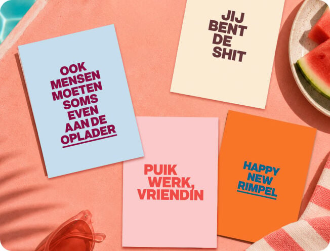 Vier verschillende &C kaarten
