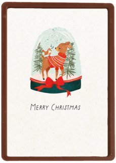 Kinderpostzegels Merry Christmas snowglobe