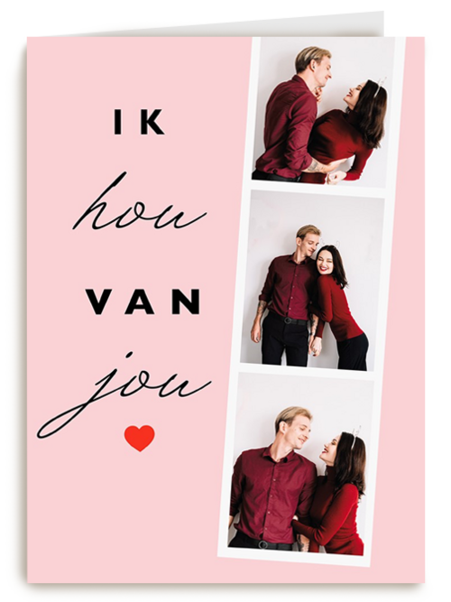valentijnskaart foto ik hou van jou