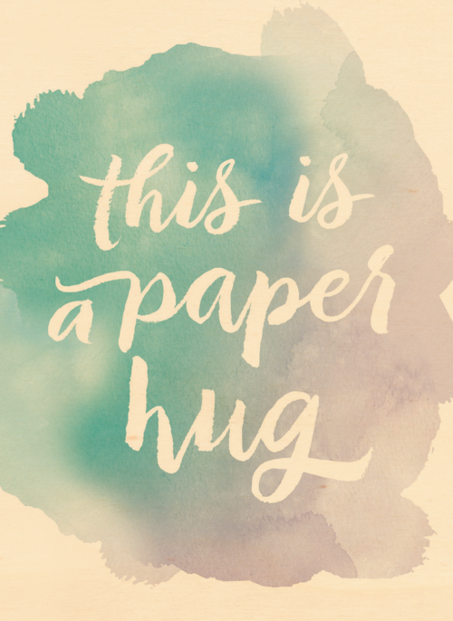 Houten Kaart Beterschapskaarten | Houten Kaart Hallmark | Beterschapskaarten | Watercolor This Is A Paper Hug