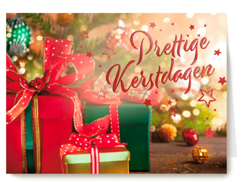 Prettige kerstdagen kerstcadeau