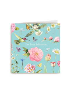 Kaart flowers by Marjolein Bastin Een lieve felicitatie