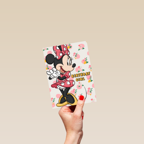 Verjaardagskaart Minnie Mouse Birthday Girl