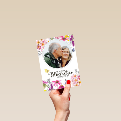 moederdag fotokaart marjolein bastin duizend bloemetjes voor jou