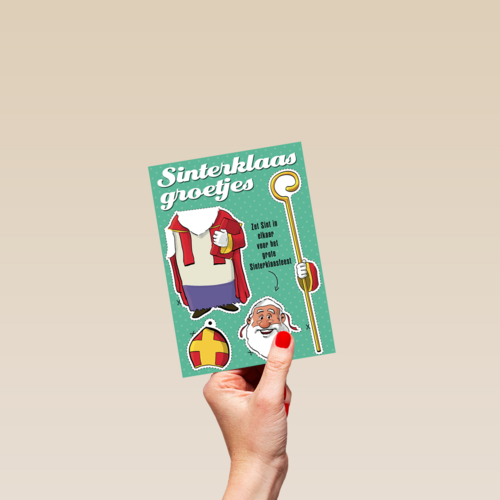 sinterklaaskaart Sinterklaas Groetjes