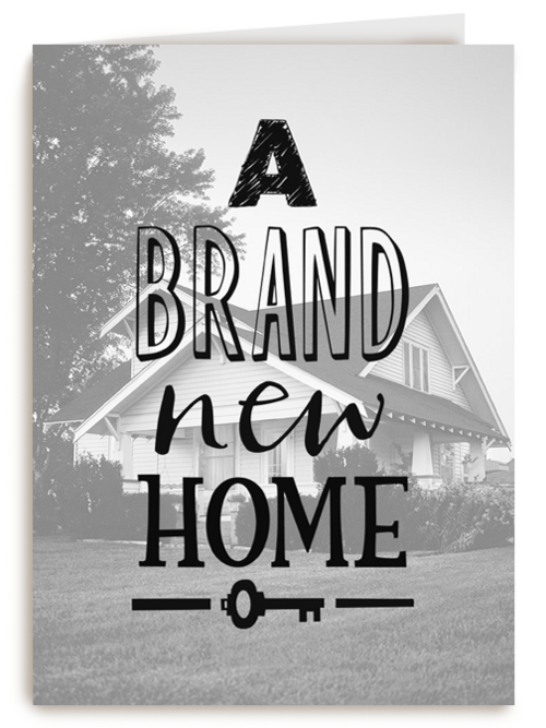 nieuwe woning fotokaart a brand new home