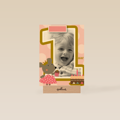 fotokaart kids meisje jarig