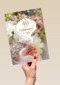 Huwelijkskaart 40 jaar getrouwd foto met bloemen