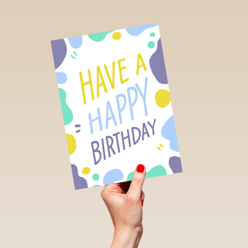 Verjaardagskaart man vrouw hip Have a happy birthday