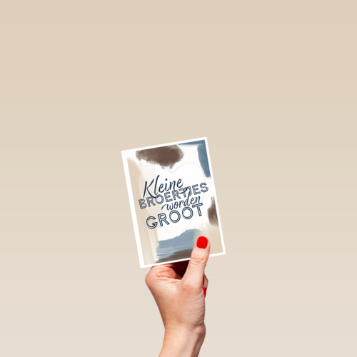 verjaardagskaart met kleine broertjes worden groot