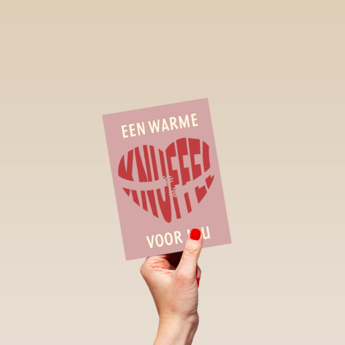 Sterkte kaart een warme knuffel voor jou