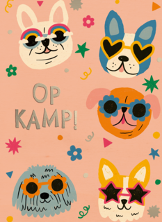 Op kamp hondjes