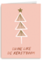 kerstkaart hip shine like de kerstboom