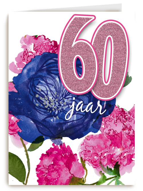 Verjaardagskaart Hallmark | Deze Bloemen Zijn Voor Je 60ste Verjaardag