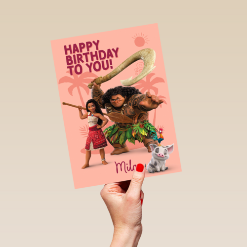 Disney Vaiana Happy Birthday To You