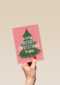 Kerstkaart kerstboom a very merry Christmas to you