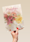 fijne paasdagen met bloemen in vaas paaseitjes