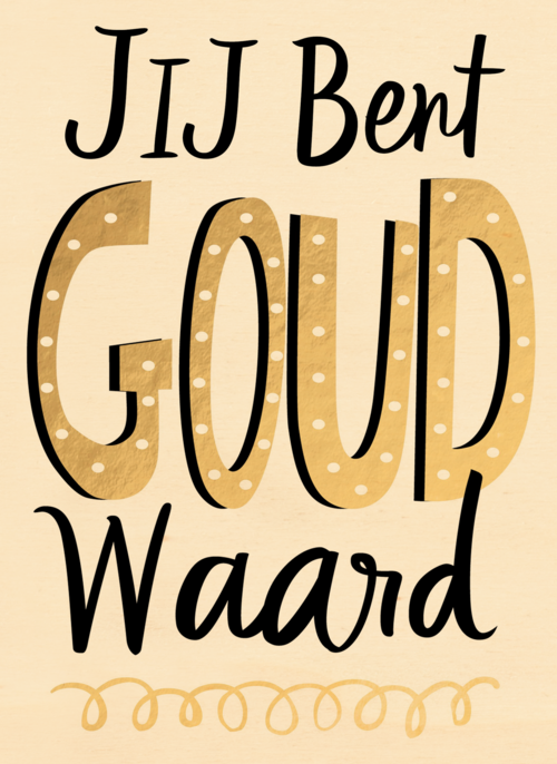 Houten Kaart Juf Of Meester | Houten Kaart Hallmark | Juf Of Meester | Complimentkaart Jij Bent Goud Waard