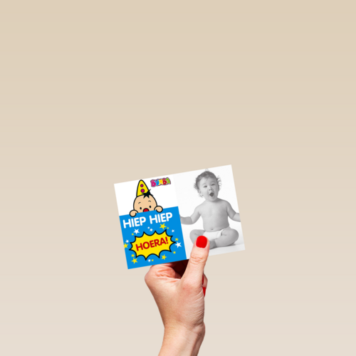 fotokaart bumba hiep hiep hoera bumba kaart