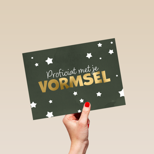Proficiat vormsel groen
