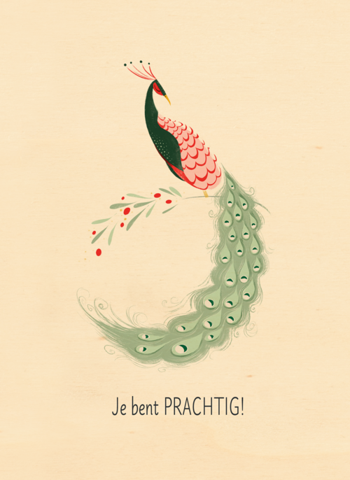 Houten Kaart | Complimentkaart Je Bent Prachtig