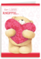 groot hart een lieve knuffel