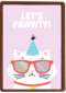 Uitnodiging verjaardagsfeest Lets pawwty