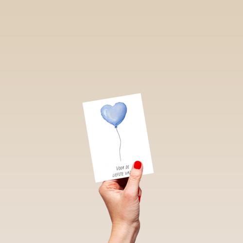 Voor de liefste vader hartjesballon