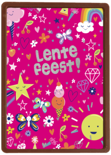 Lentefeest vrolijk roze