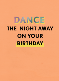 Verjaardagskaart man vrouw Dance the night away on your birthday