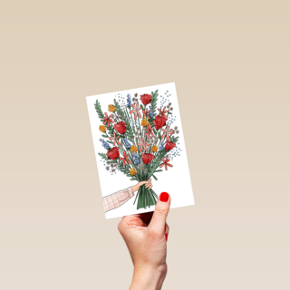 Blanco kaart bos bloemen Matia Studio powervrouw