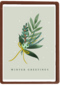 Kerstkaart klassiek tak met winter greetings