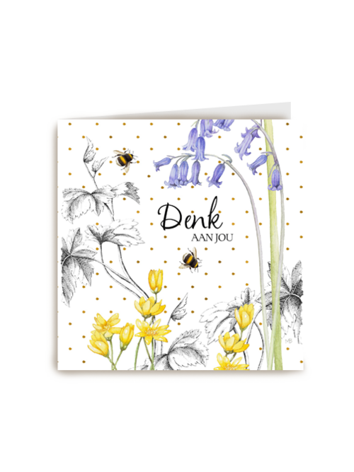Kaart Hallmark | Herinnering | Kaart Flowers By Marjolein Bastin Denk Aan Jou