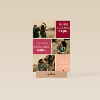 valentijnskaart foto telkens als ik naar je kijk