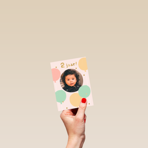 Twee jaar ballonnen fotokaart