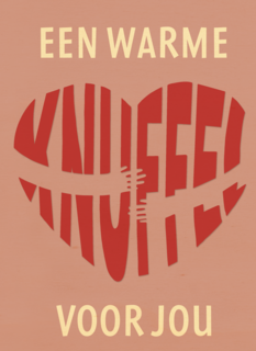 Sterkte kaart een warme knuffel voor jou