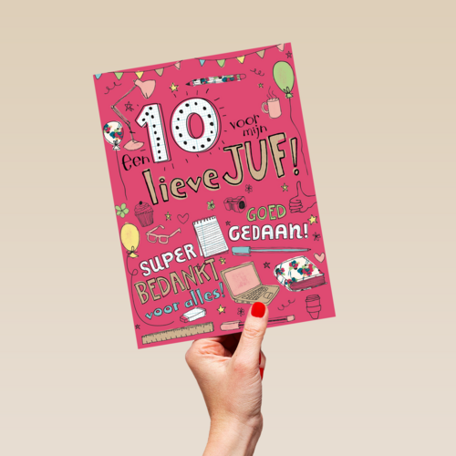 Bedankt juf school