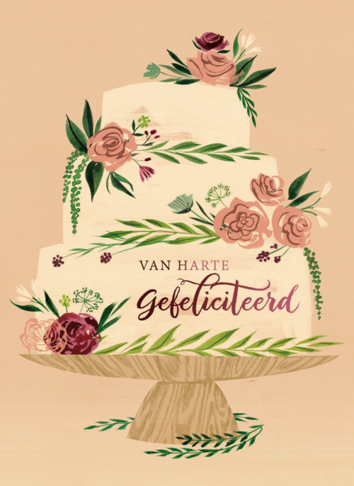 botanical van harte gefeliciteerd met jullie huwelijk