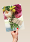 een bos bloemen voor een spoedig herstel