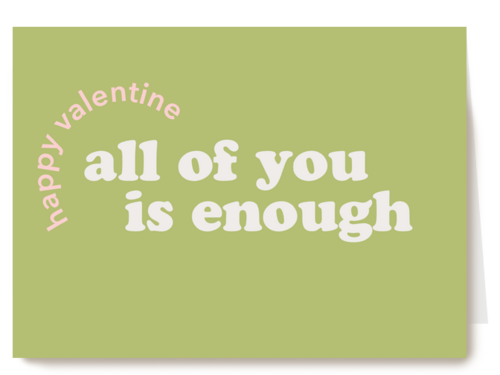 valentijn vriendschap kaart all of you is enough