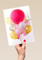 van harte met deze roze ballonnen