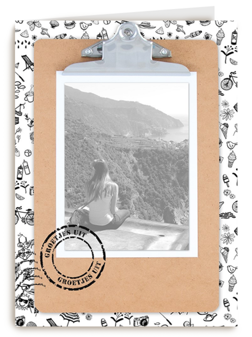 klembord vakantiefoto