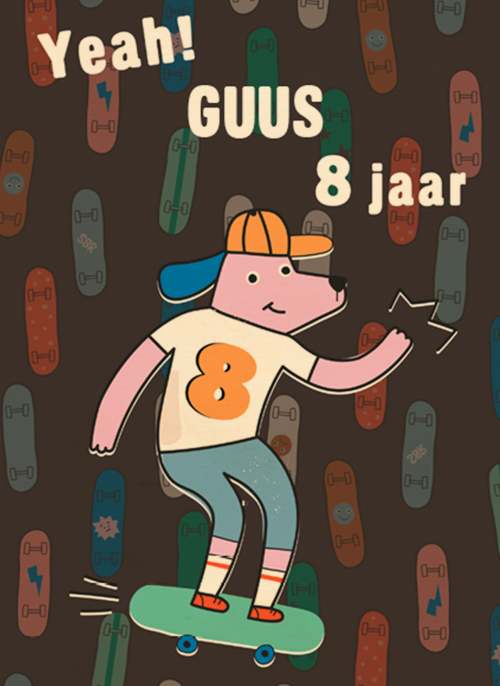 Houten Kaart Verjaardagskaarten | Yeah 8 Jaar