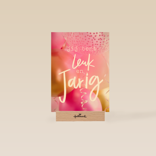 verjaardag kaart hip jij bent leuk en jarig