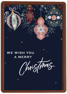 Kerstornamenten Wish you merry xmas