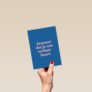 collega afscheid kaart andc jammer dat je ons verlaat kaart