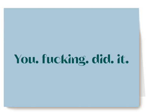 andC You fucking did it