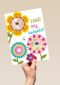 fotokaart bloemen heel erg bedankt