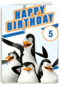 Penguins verjaardagskaart happy birthday